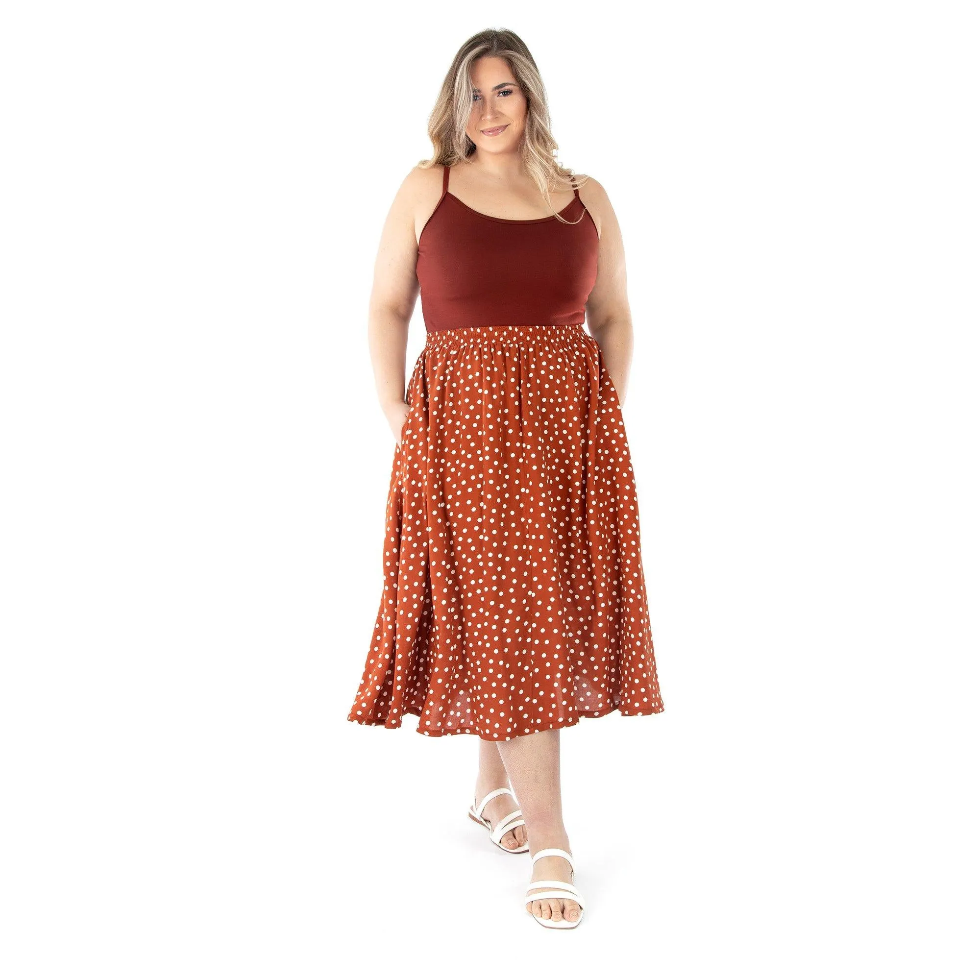 4017 // GENEVIÈVE Pull-on Gathered Skirt
