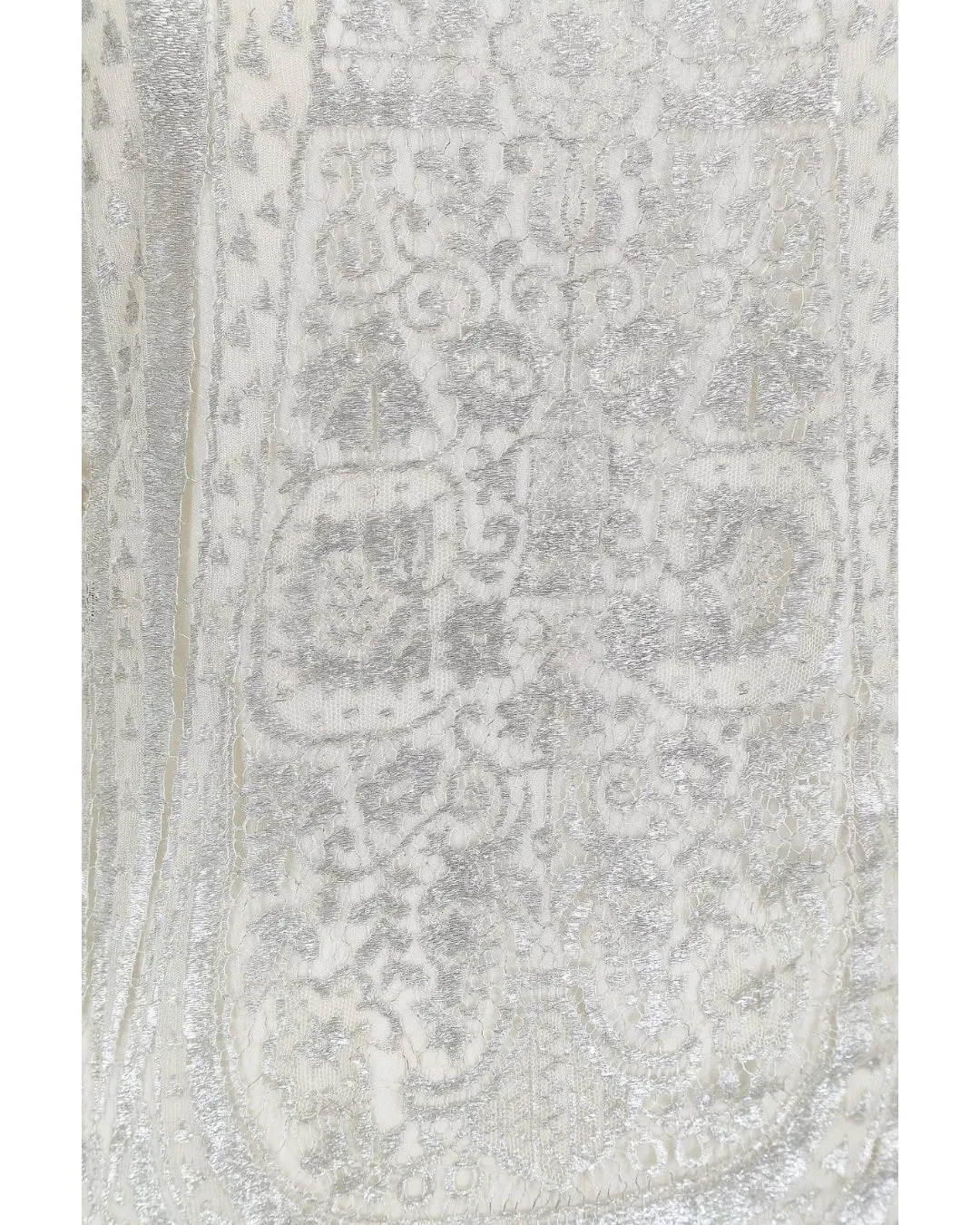 ARCHIVE - 1920s Silver Cobweb Lame Flapper Culottes Dress
