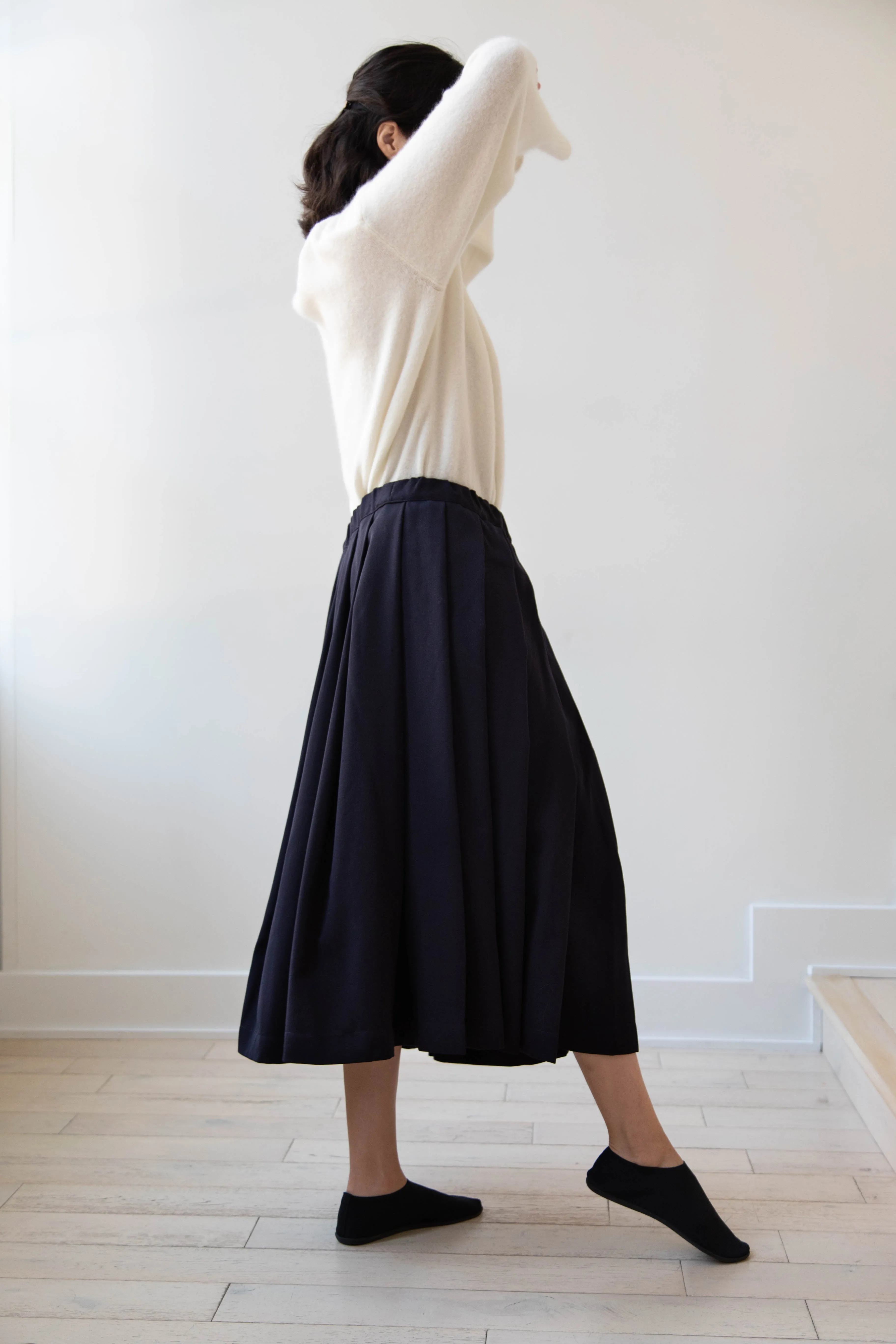 Bergfabel | Matilde Skirt in Navy Wool