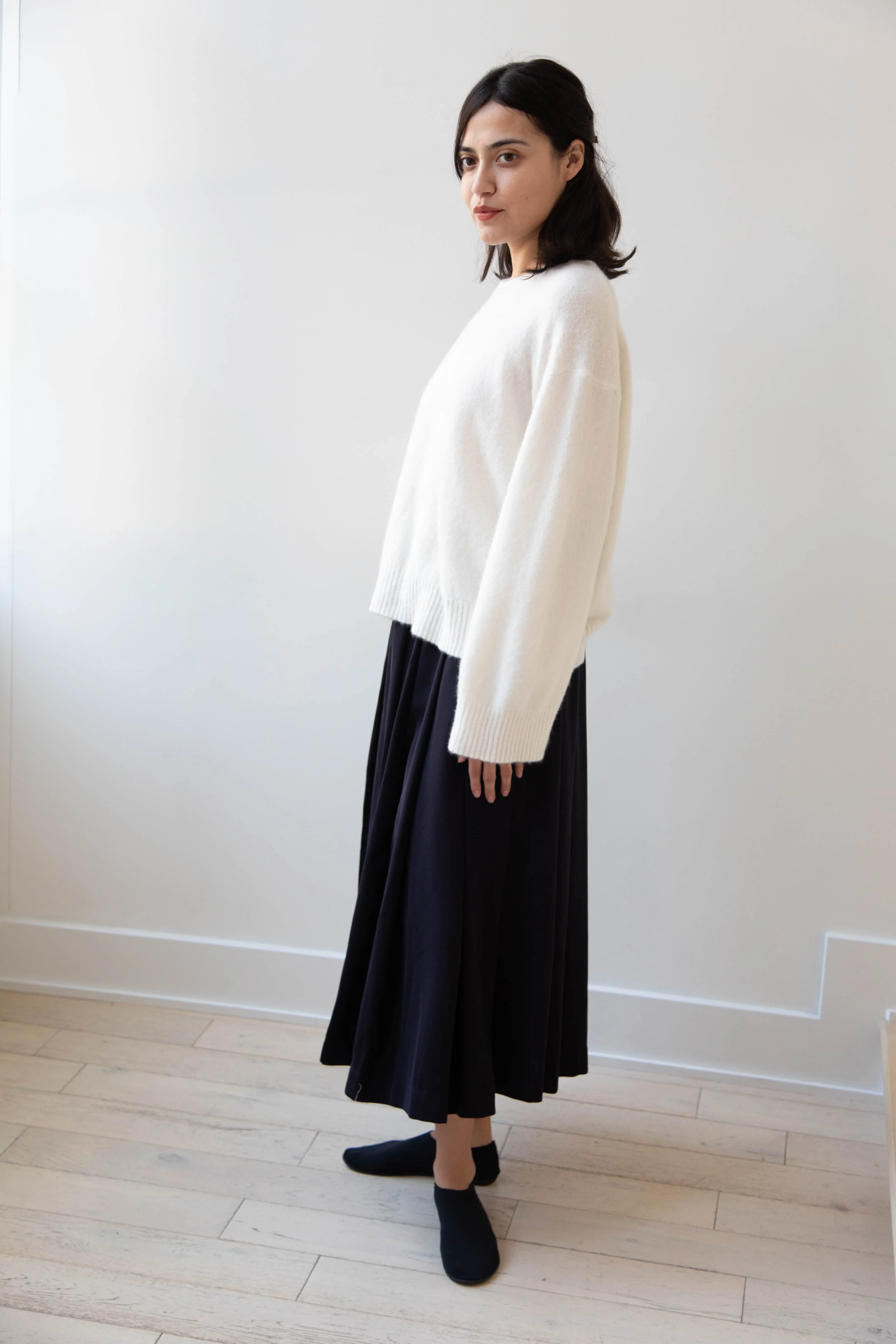 Bergfabel | Matilde Skirt in Navy Wool