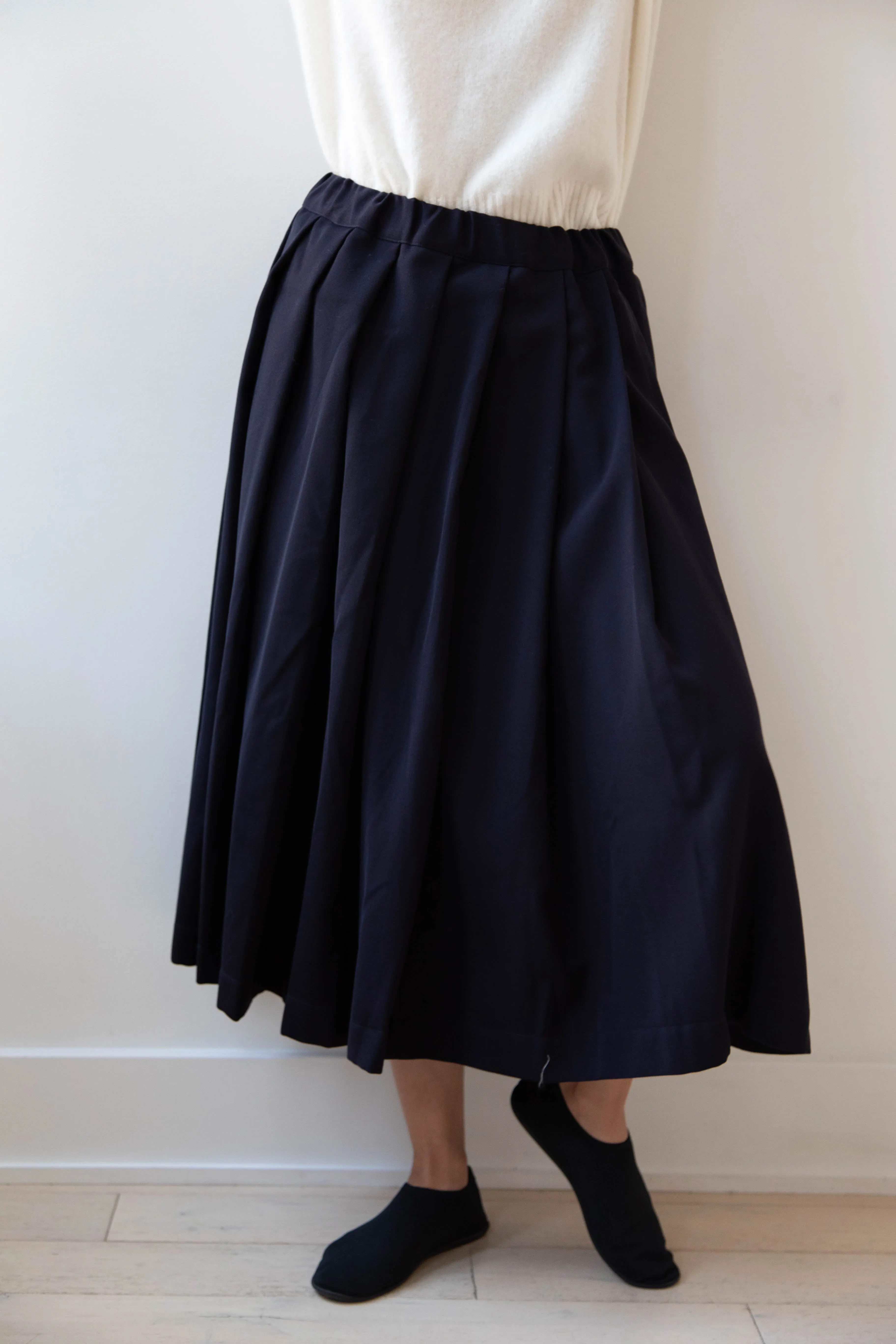 Bergfabel | Matilde Skirt in Navy Wool