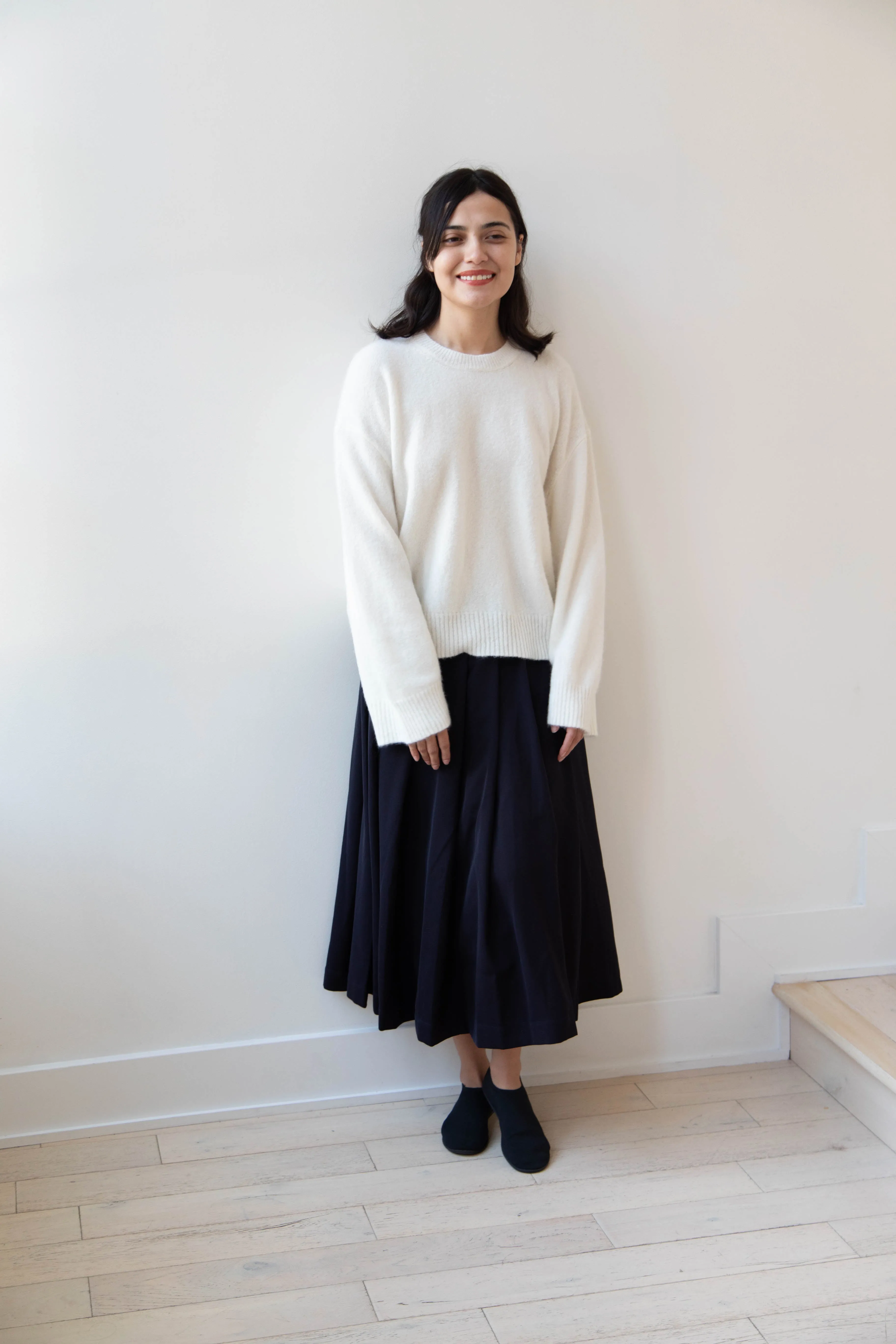 Bergfabel | Matilde Skirt in Navy Wool