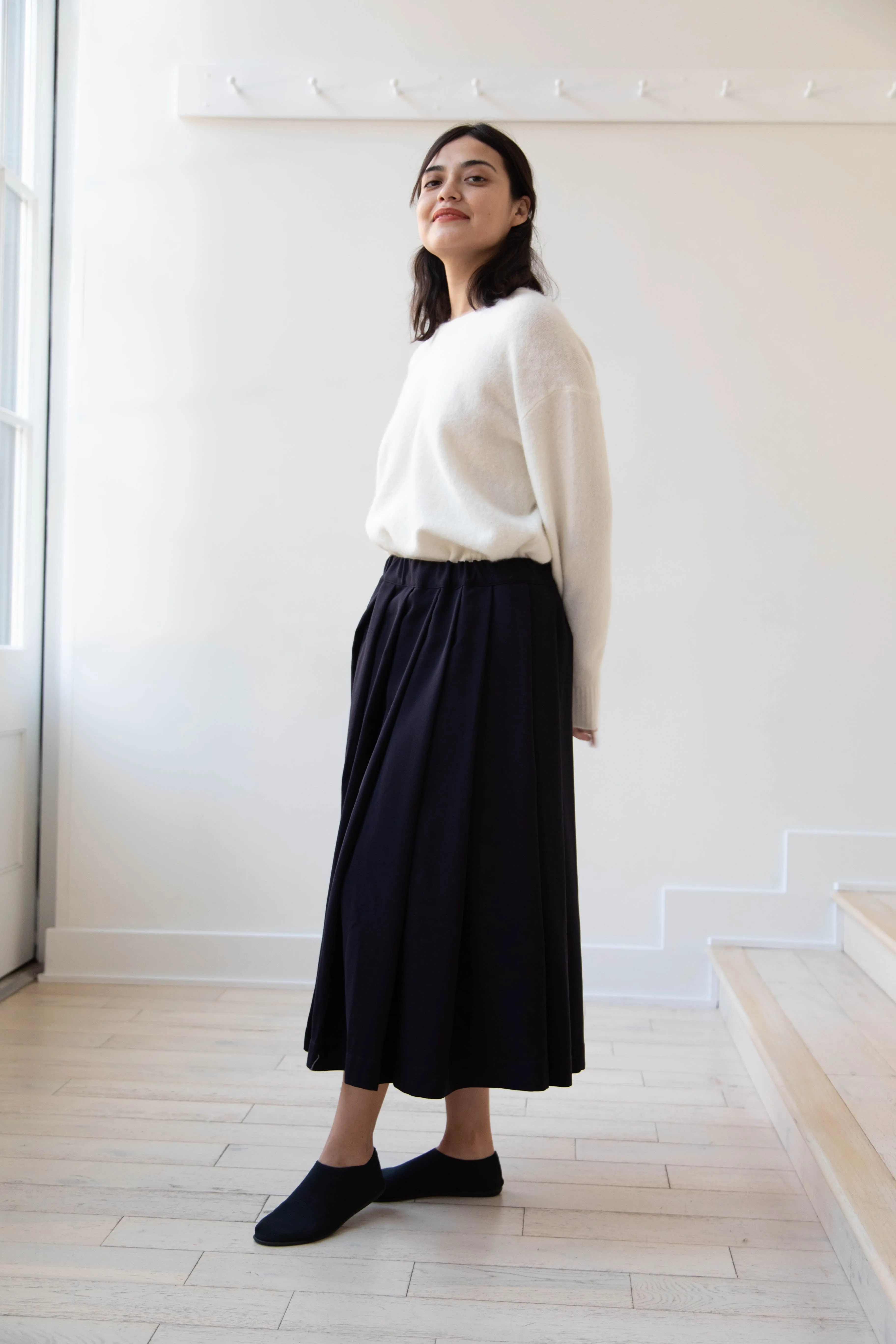 Bergfabel | Matilde Skirt in Navy Wool