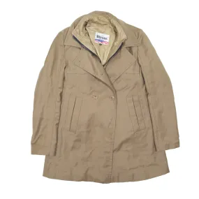 BLAUER USA Gilet Lined Pea Coat Beige Wool Womens S