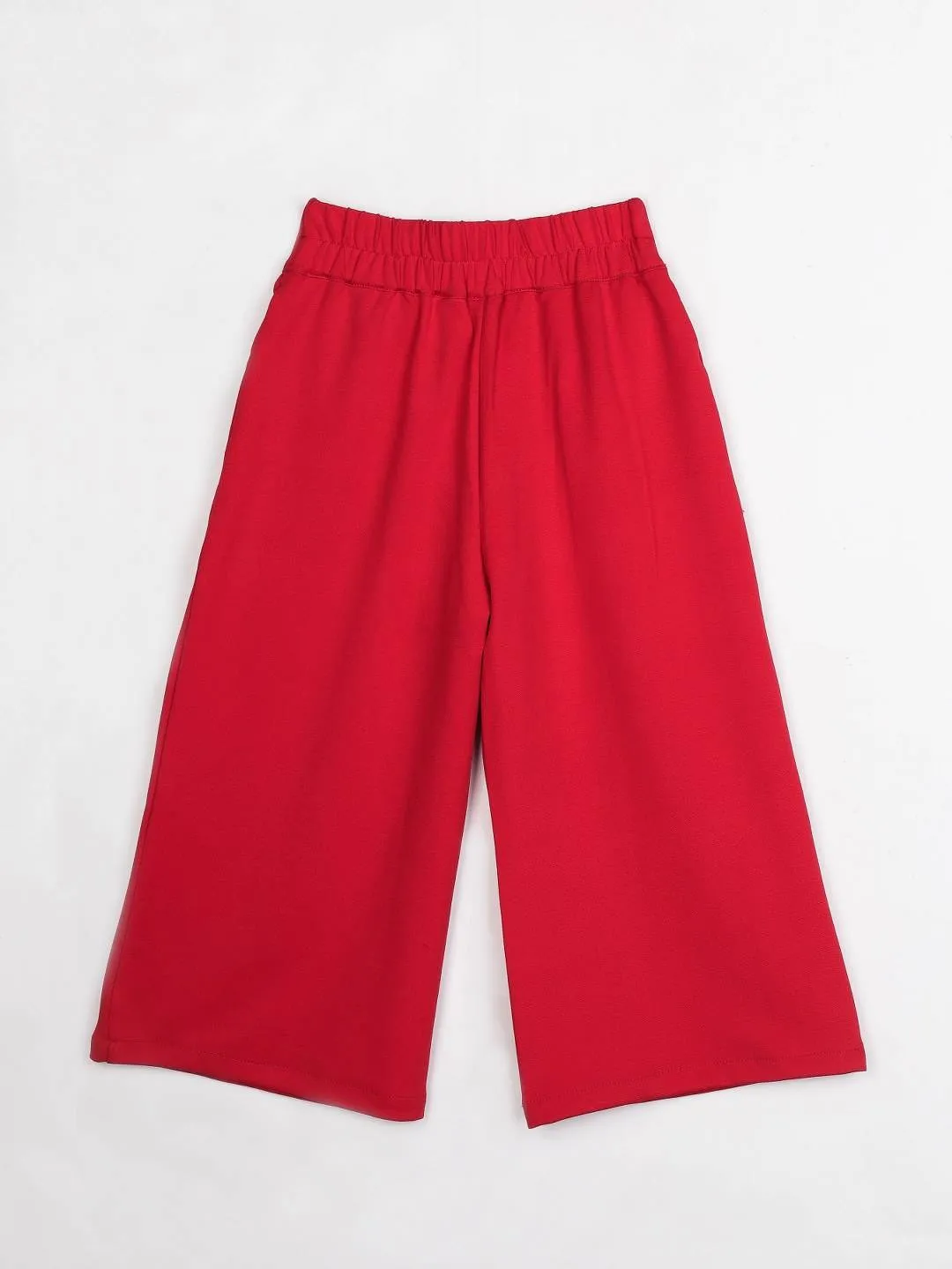 Girls Red Regular Culotte 12548