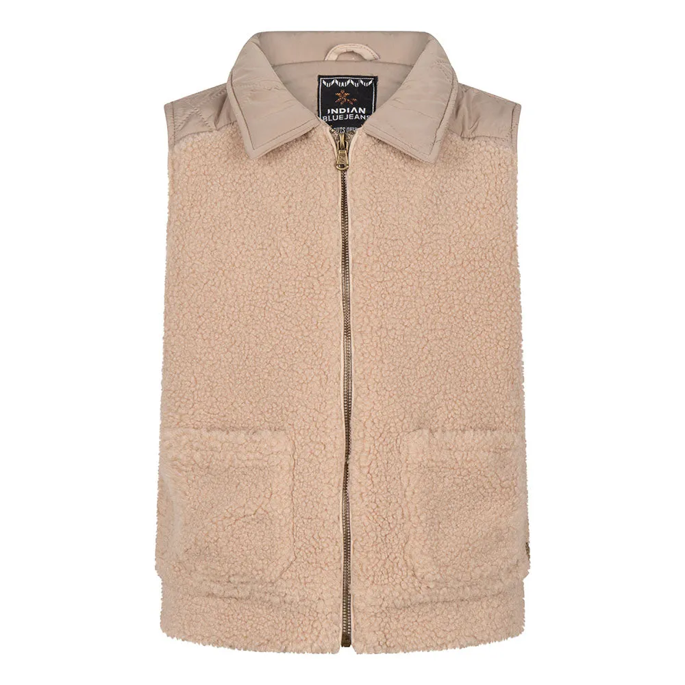 Indian Blue Jeans Teddy Gilet