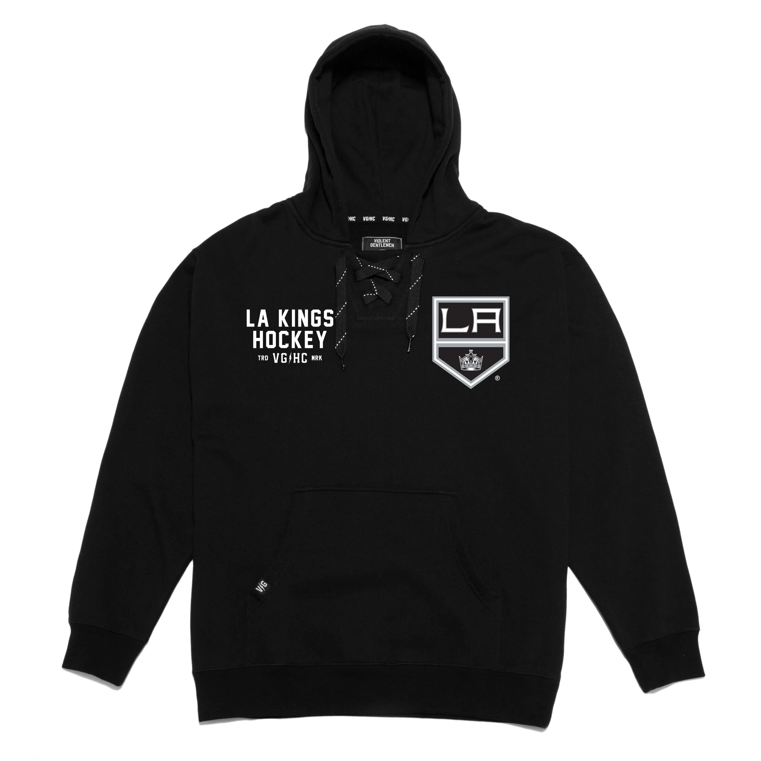 Kings Violent Gentlemen Left Chest Shield Logo Black Hoodie
