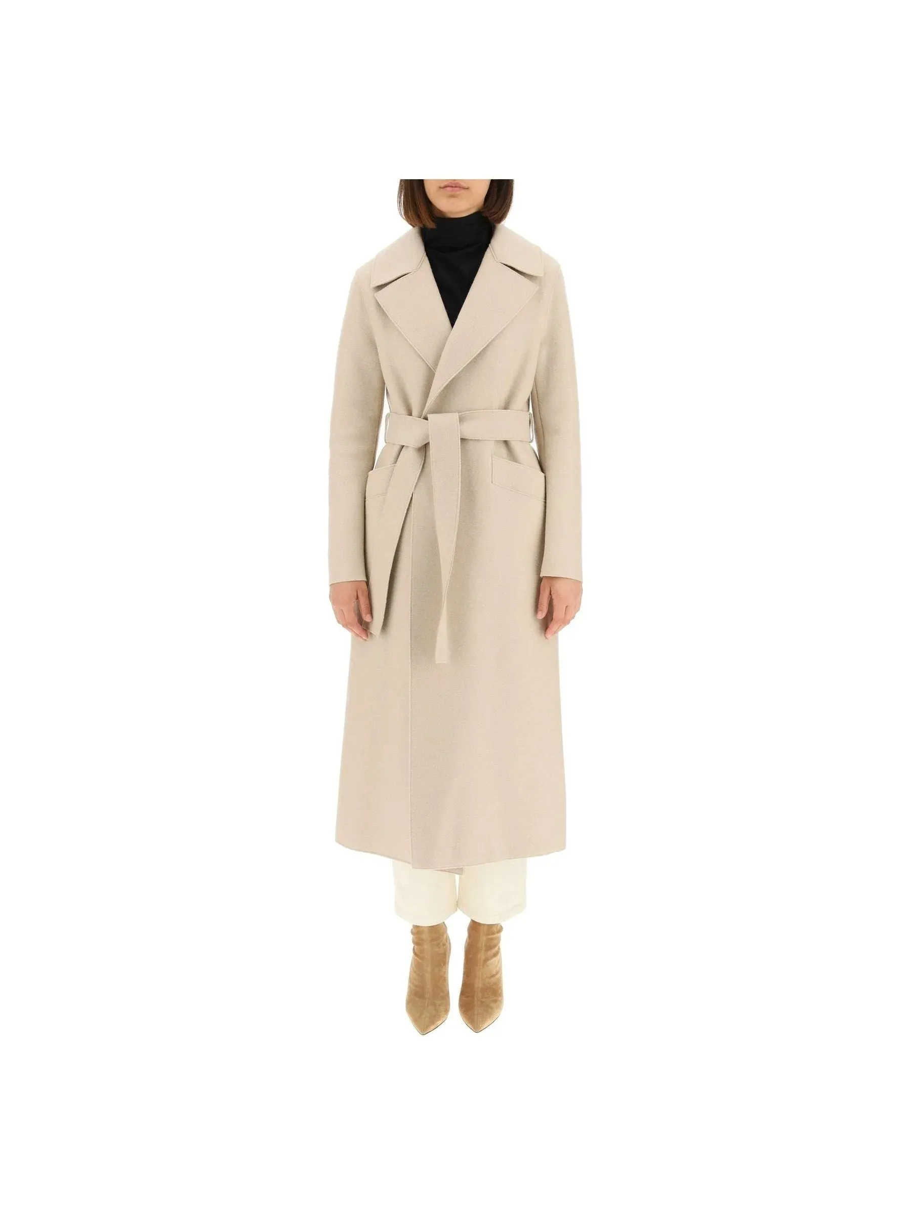 Long Pressed Wool Coat