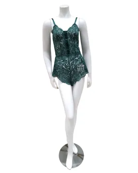 MAGNO2221 Congo Magnolia Lace Teddy Romper