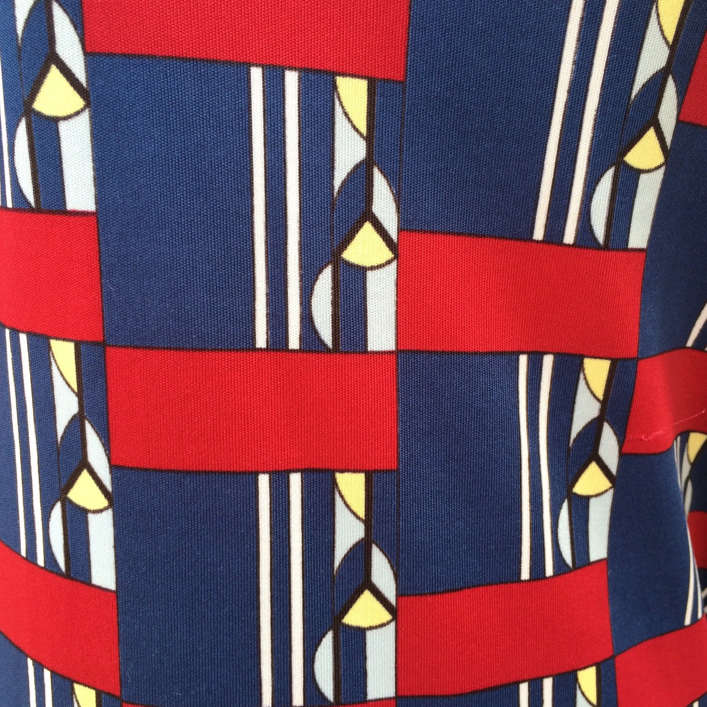 Mod Pop Mum Pops | Vintage 1960s 1970s retro Mod Pop Art deco print Pointy-collar Shirt Blouse | Trippin'!
