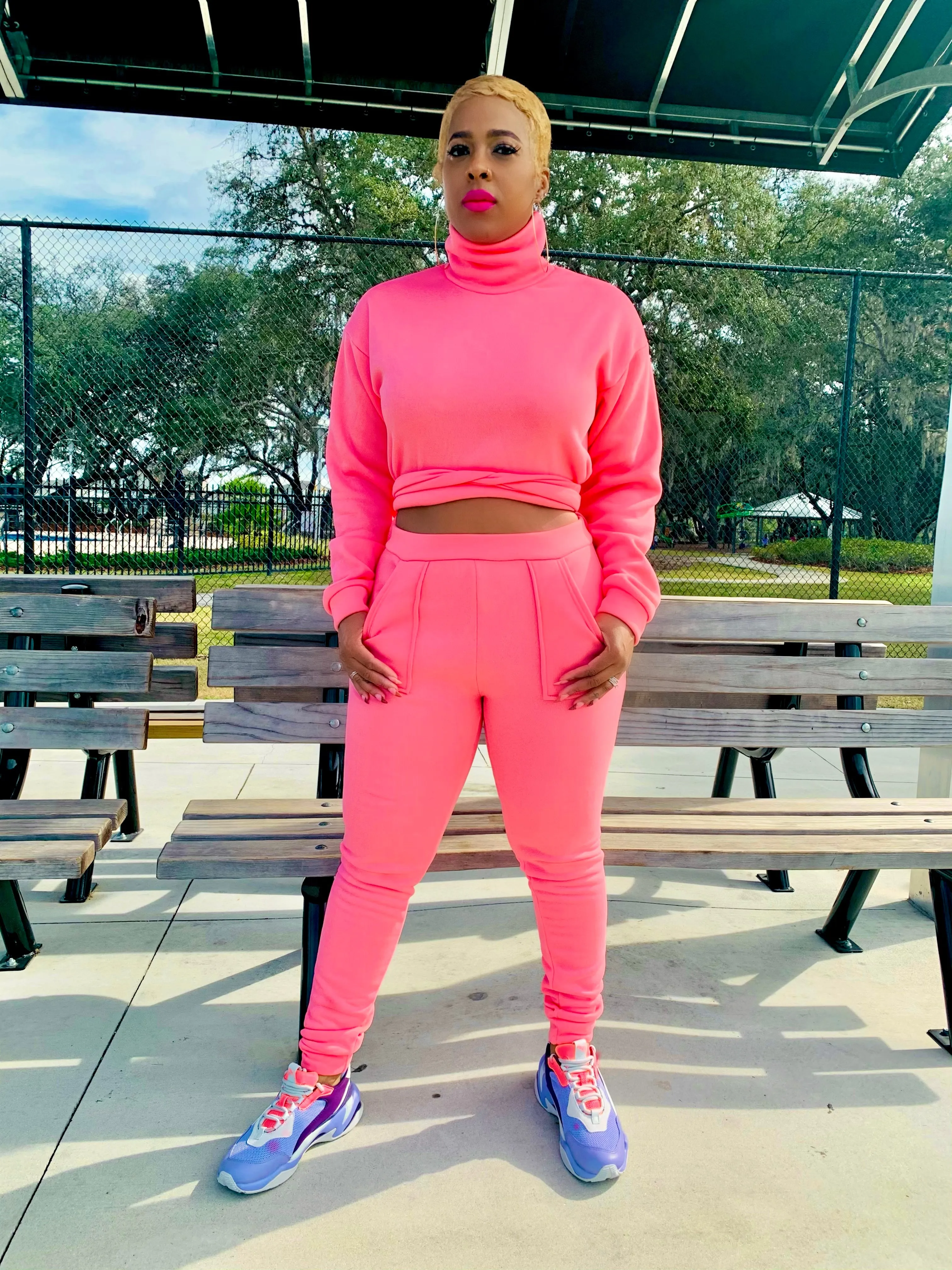 Pretty In Pink | Jogger Set