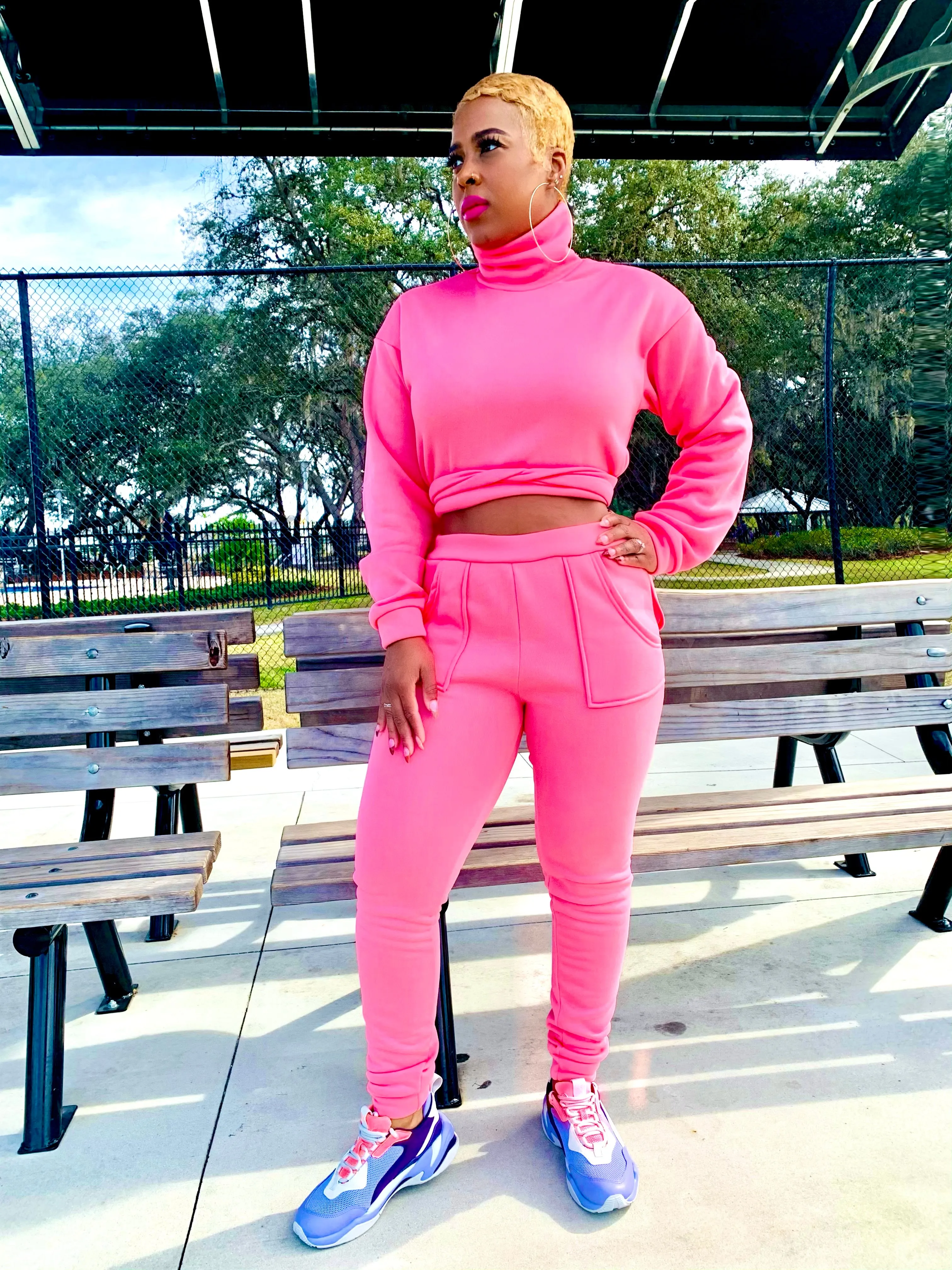 Pretty In Pink | Jogger Set