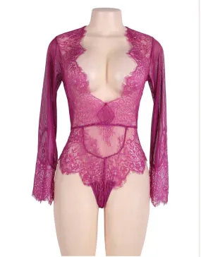 Purple Lace Teddy