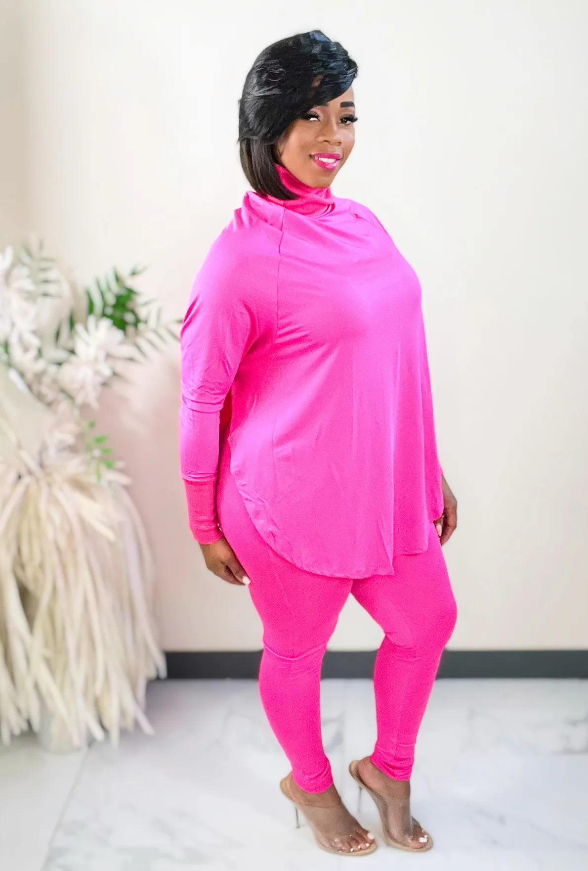 Shana -Turtleneck Pants Set