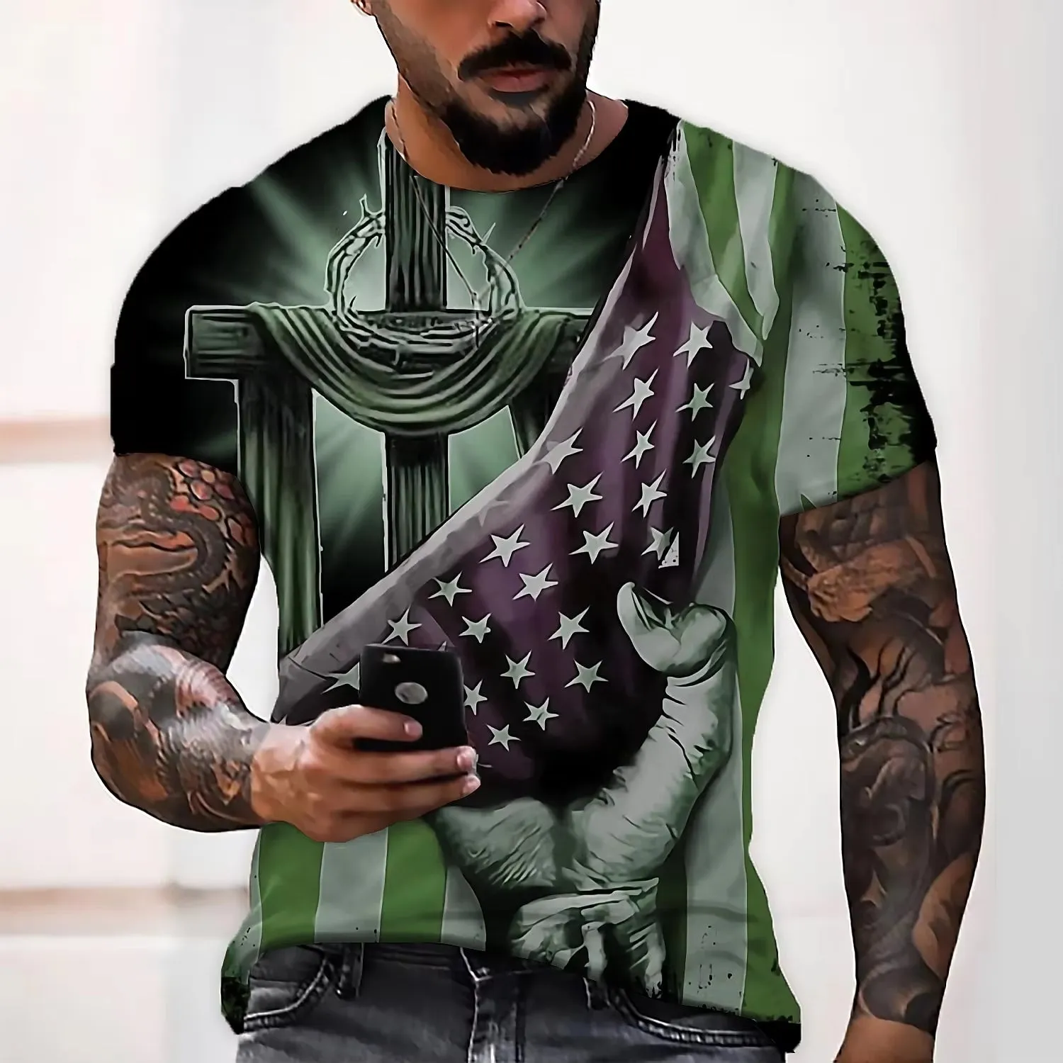 Staple Patriotic Men's Fitted T-Shirt