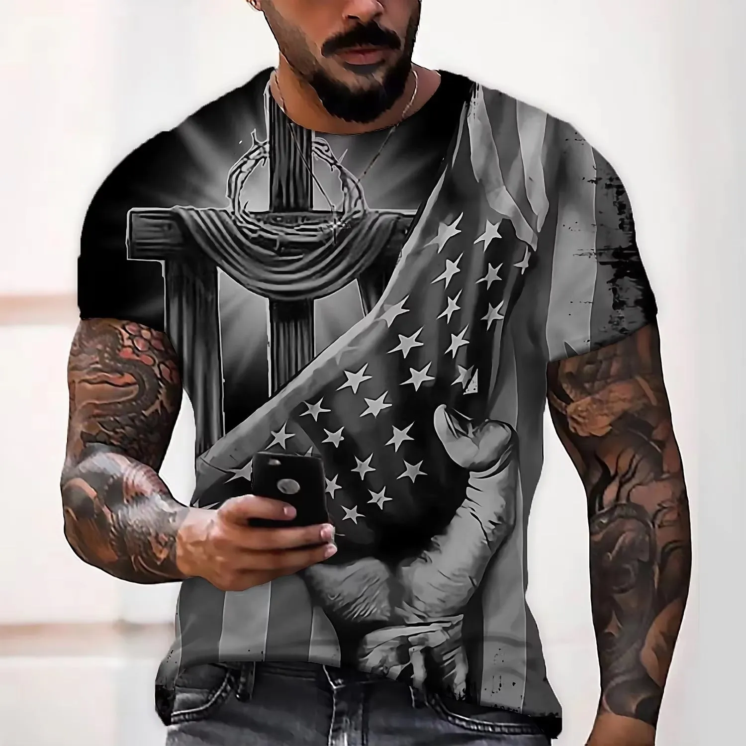Staple Patriotic Men's Fitted T-Shirt