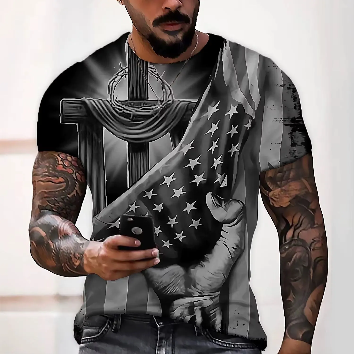 Staple Patriotic Men's Fitted T-Shirt