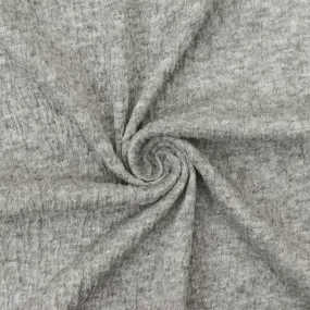 Static Gray Crinkle Stretch Rayon Jersey Knit Fabric