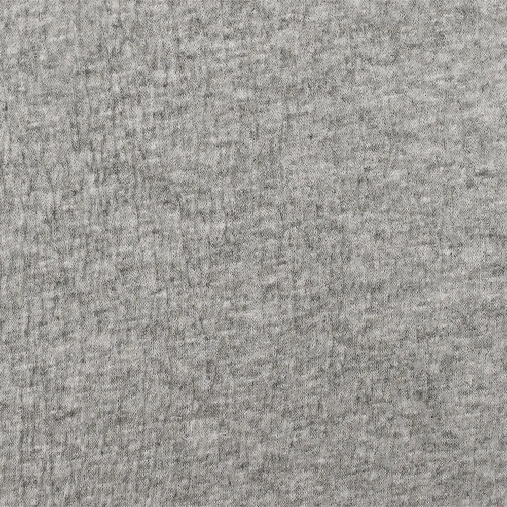 Static Gray Crinkle Stretch Rayon Jersey Knit Fabric
