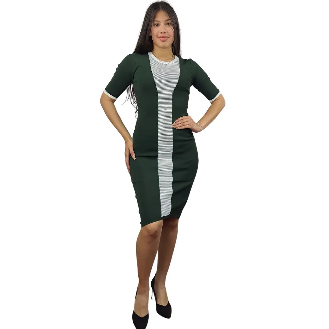 Vestido  Vero Moda Verde Style ANTI 1/2 KNIT DRESS(VMC-PM-ET-2)